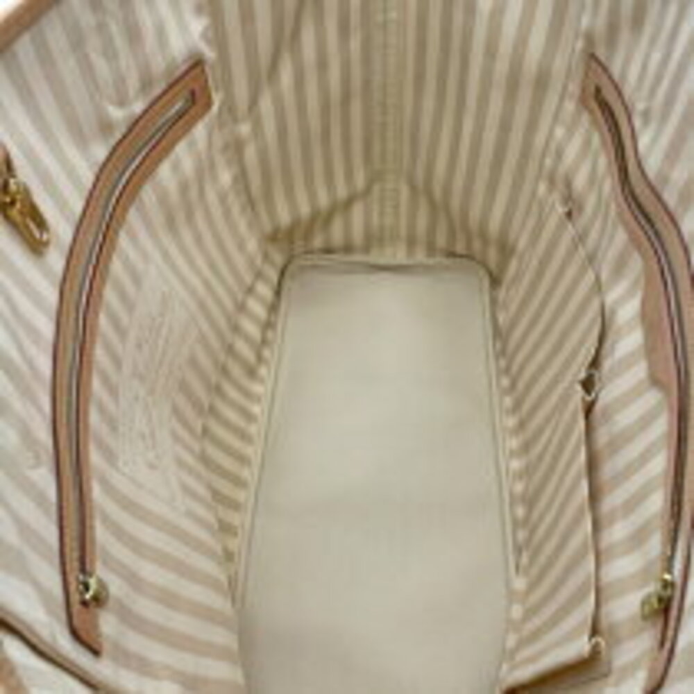 Louis Vuitton Rayeur Monogram Cream Bag Neverfull Brown XM Tote - Picture 5 of 11